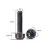 M6 Titanium Screw Torx Drive Socket Cap Screw Durable Fastener Screw  Motorcycle Upgrade