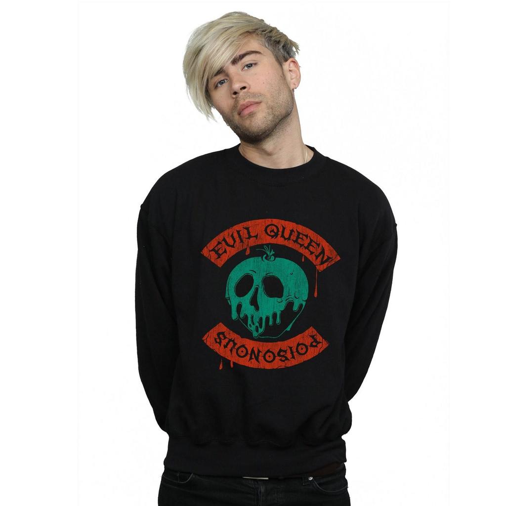 Disney Mens Poisonous Skull Apple Sweatshirt