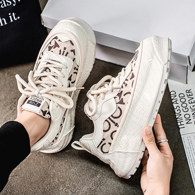 Fashion 2025 New Men's Classic Sneakers Youth Fashion Lightweight Casual Shoes High Lift Thick Bottom Height Increasing Running Shoes