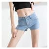 Low Waist Jeans for Women Summer Stretch Light Color Shorts Slim Fit Super Shorts Tight Hot Pants 2025 New Style