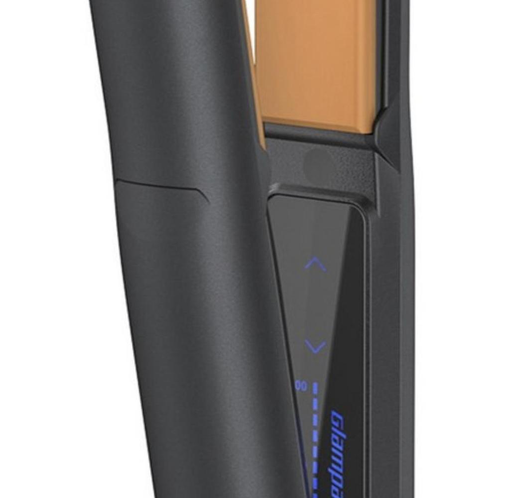 GLAMPALM Classic Flat Hair Straightener Medium with Cap GP201-T1.0 Smooth Styling Frizz Control 1 Unit Ceramic Styling Iron Professional Styler