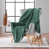 Plaid flanelle relief 125 x 150 cm Mini Breetzy vert cedre