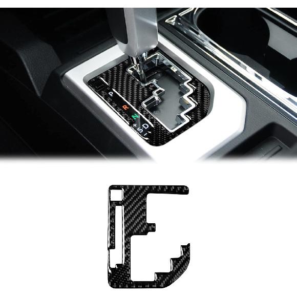 SUNJIKA Compatible with Center Console Carbon Fiber Gear Shifter Box Panel Sticker Car Truck Interior Accessories for Toyota Tundra 2014 2015 2016