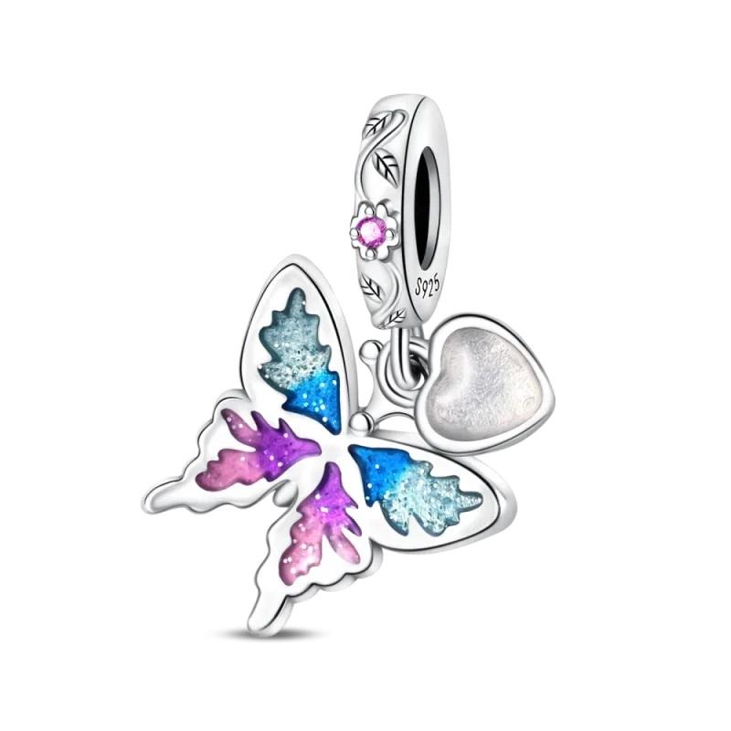 Spring Flower Series Charms Pendant Bead Fit Women DIY Bracelet Necklace Jewelry Gift
