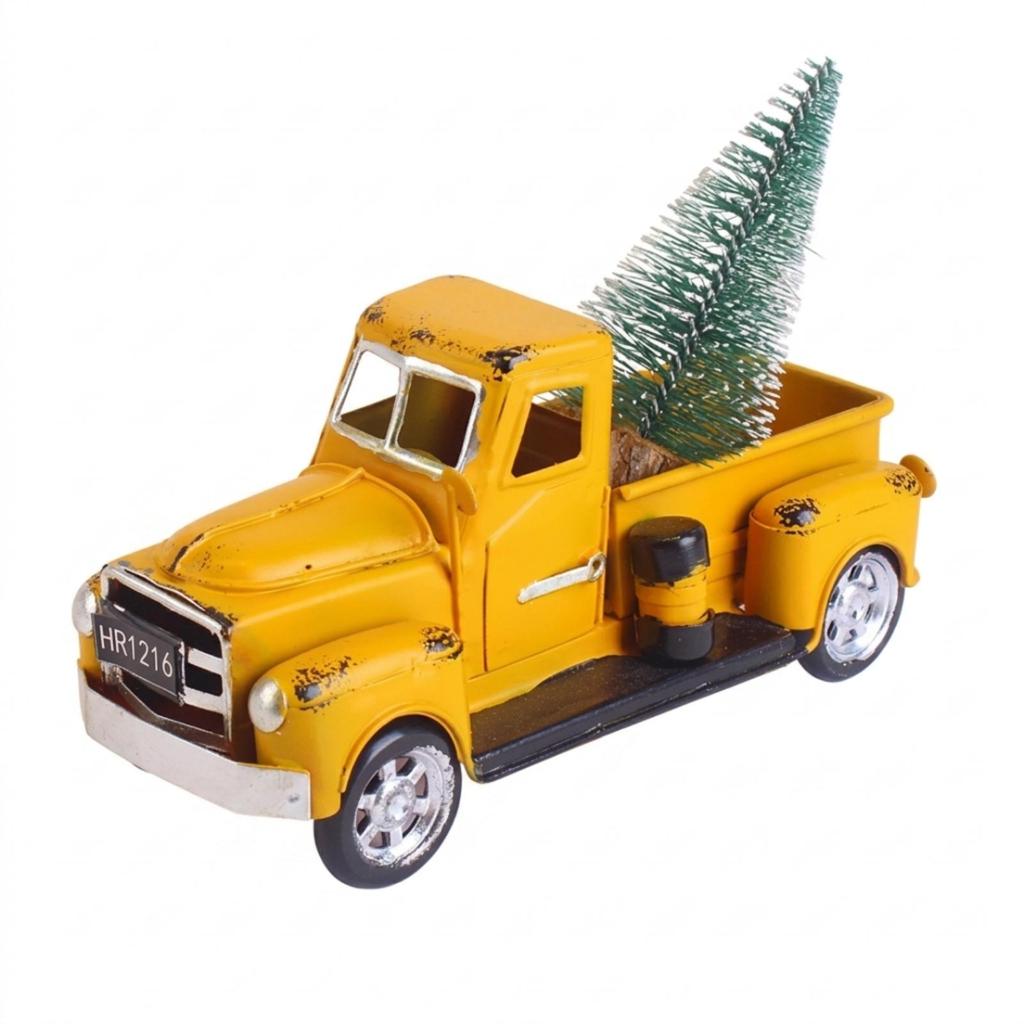 Pickup Truck Ornament Distressed Decoration Tabletop for Shelf, Desk, Decorators