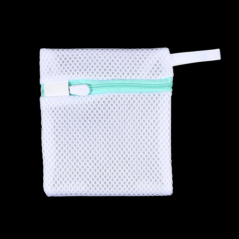 1PC Portable Zipper Laundry Bags for Delicates Breathable Anti Sticking Mesh Washing Pouch for Laundry Machine Underwear Socks Clothing Protection