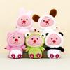 Soft Plush Keychain Animal Doll For Girls Bags Cute Rabbit Frog Bear Adornments