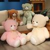 Adorable 80/100CM Colorful Bow Bear Doll Plush Toy Hug Bear Super Soft Doll Children Birthday Gift Pillow Bear Bedroom Decor
