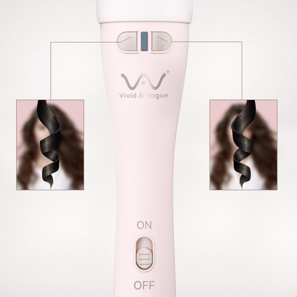 VAV Auto Curl Iron 32mm Ceramic Automatic Curling Iron Curling Wand for Beginners Easy and Convenient Styling