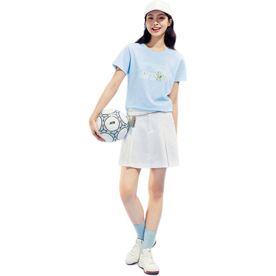Anta Casual Fashion Sports Versatile Comfortable Short Sleeve T-Shirt Women Tops 962628115-4