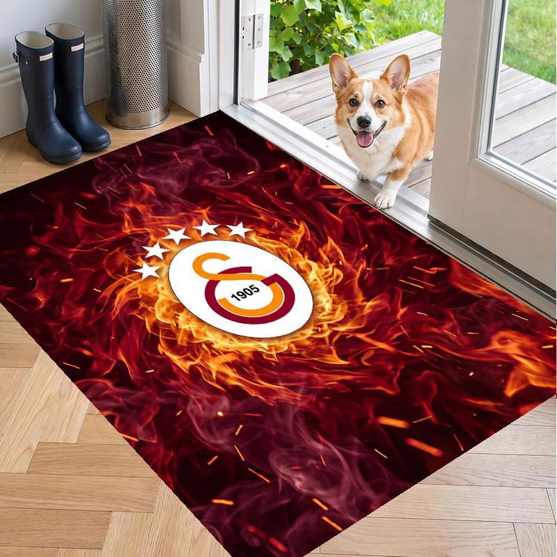 Soft Floor Carpet Galatasaray FC Pattern Area Rug Decorative Mat For Home Room Decoration