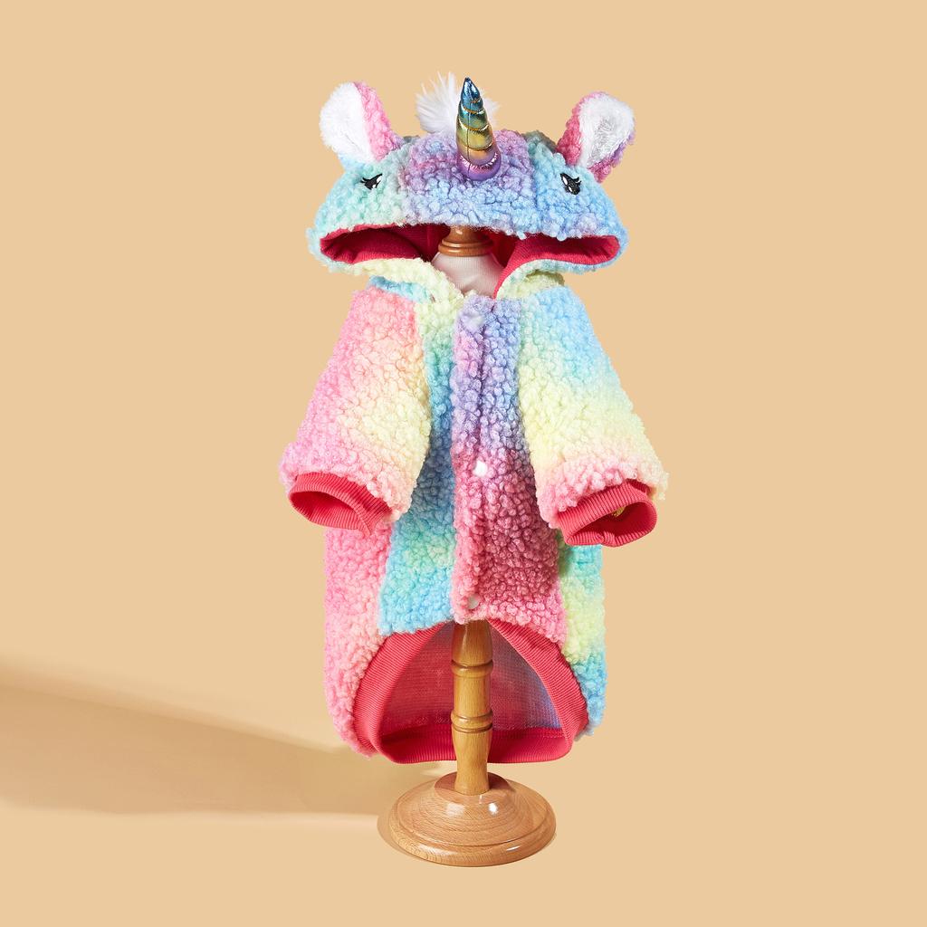 Autumn and winter Christmas pet clothing for dogs and unicorns, cats and dogs transformed into pet clothes