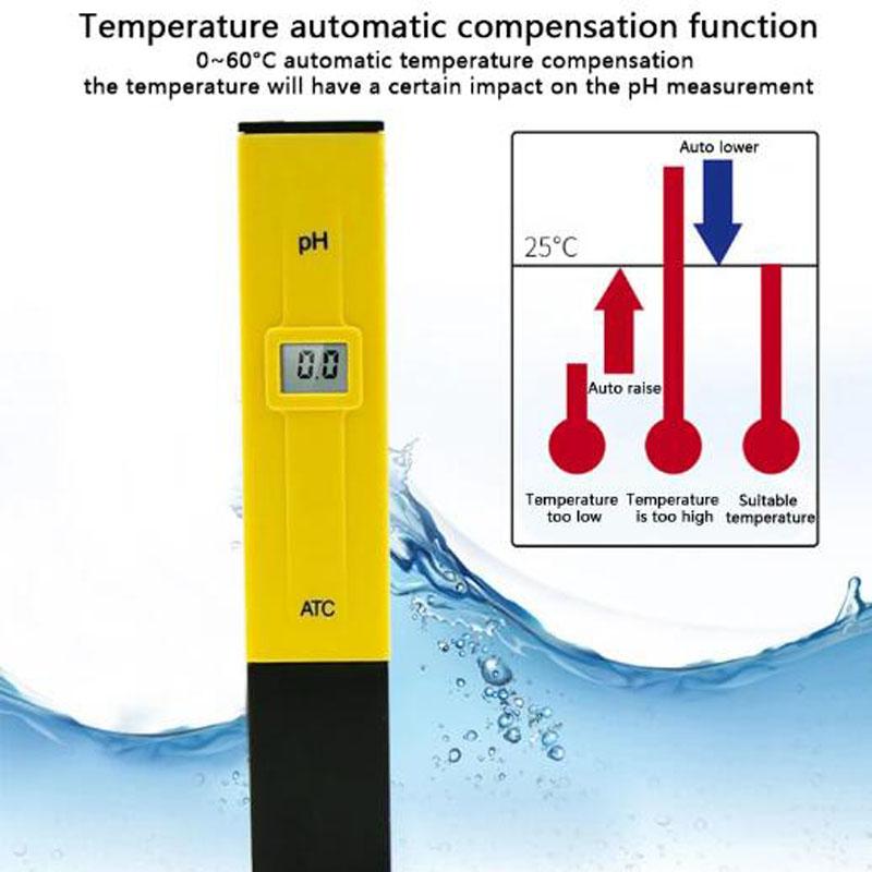 PH Meter Digital PH Tester Water Quality Testers Acidity Measure Device Water Pool Aquarium Hydroponics Home Brew 0-14pH