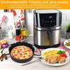 2Pcs Air Fryer Silicone Basket Silicone Mold Airfryer Oven Baking Tray Pizza Fried Chicken Basket Reusable Pan Liner Accessories