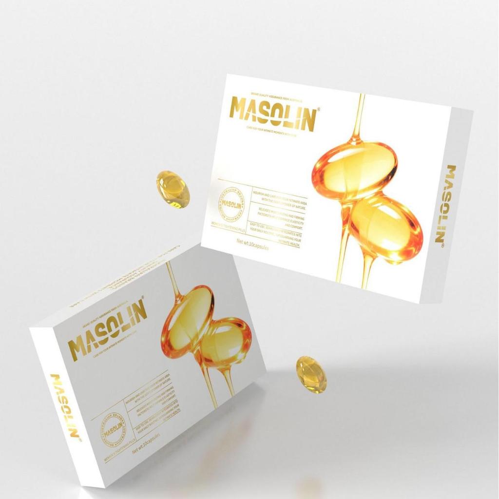 MASOLIN Tabletki na wzmocnienie orgazmu dla kobiet - 10 kapsułek dla zwiększenia doznań & Żel napinający