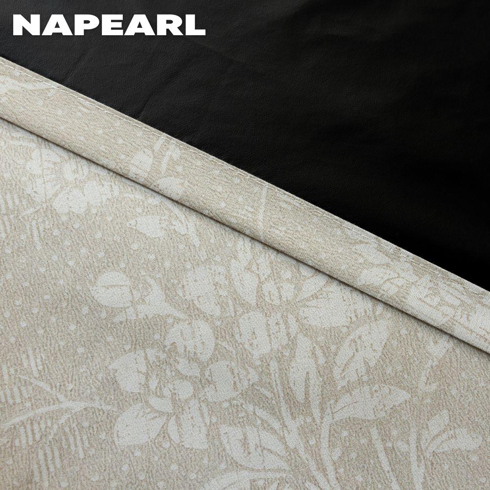 1 Stück NAPEARL 100% Verdunkelungsvorhänge Französisch Vintage Blumendruck Ringtyp Vorhänge für Schlafzimmer Wohnzimmer Balkonfenster zur Heimdekoration