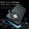 For Honor X70 5G Case Skin-Touch TPU+PC Matte Phone Shell,Transparent Black