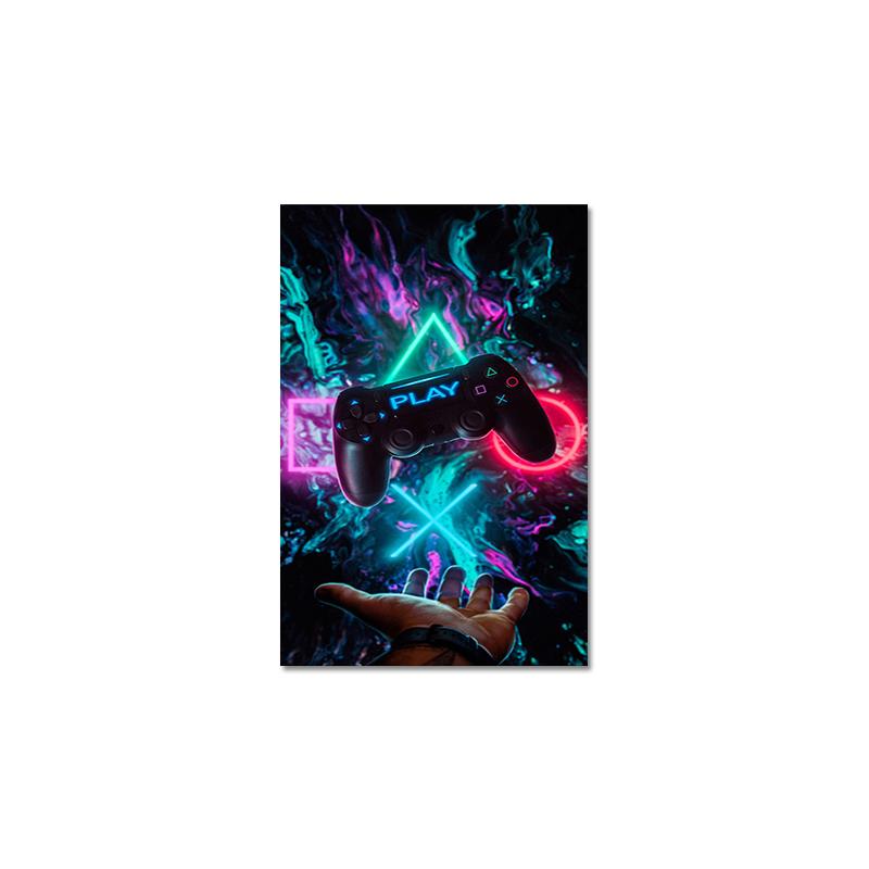 

Класні ігрові ручки Полотняні постери та принти Сучасні настінні картини для бару Ігровий зал Прикраса дому Хлопчики Подарунки Куадрос 70X120cm No Frame