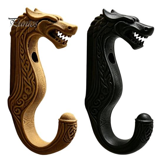 Functional Nordic Wall Art 3D Printed Viking Dragon Hook, Decorative Style Coat Hanger, Minimalist Mount Hook Durable Storage Organizer for