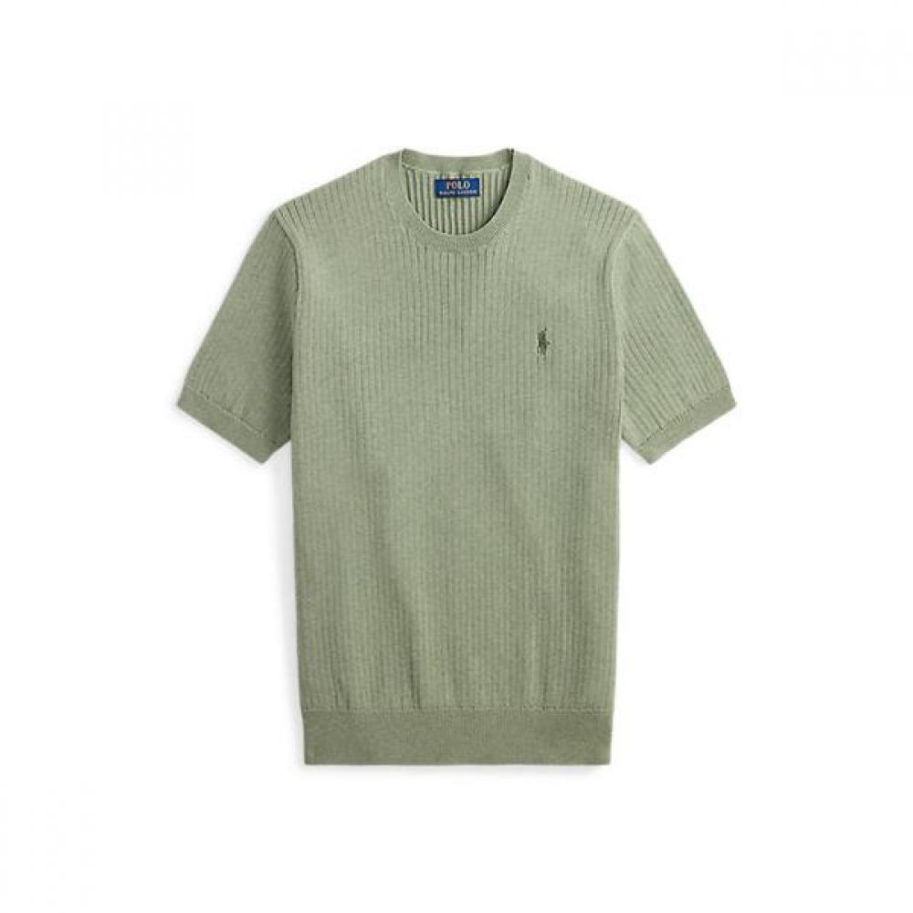 Polo Ralph Lauren Men S Rib Knit Cotton Short Sleeve Sweater mnpoSwe1n820156300 XS