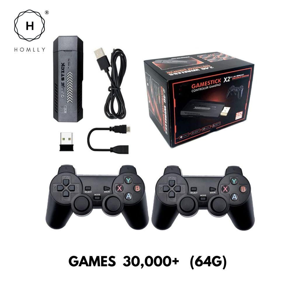 

Homlly 4K Full HD 30,000+ /40,000+ / 58,000+ Retro Video Game Console Stick with 2 Wireless Controller Games 30,000+
