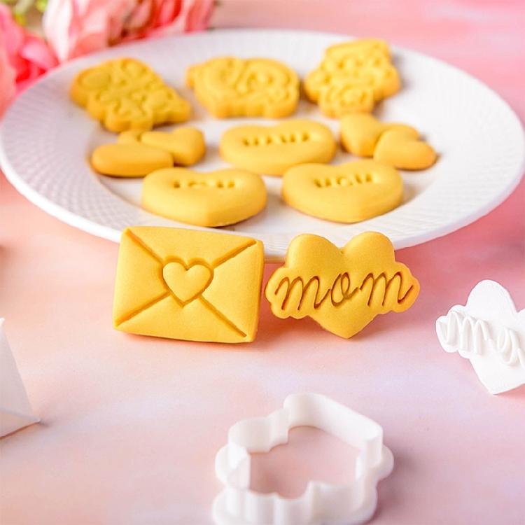 Cookie Molds Mother's Day Theme Cookie Cutter Easy To Use Baking Tool for Baking