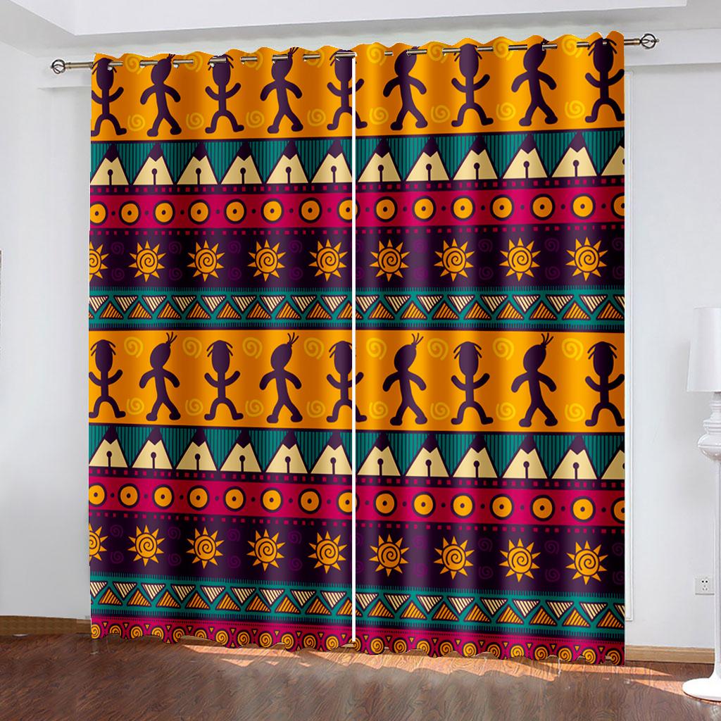 

Украшение спальни для мальчиков и девочек Разнообразие Обычный узор Занавеска Ян Ветровое стекло Полиэстер Производство Прочный и долговечный W132cm x H160cm&Grommet