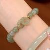 Ladies' Crystal Bracelet, Cat's Eye Stone Bracelet, Gray Moonstone, Labrador Butterfly Charm Bracelet, Jewelry