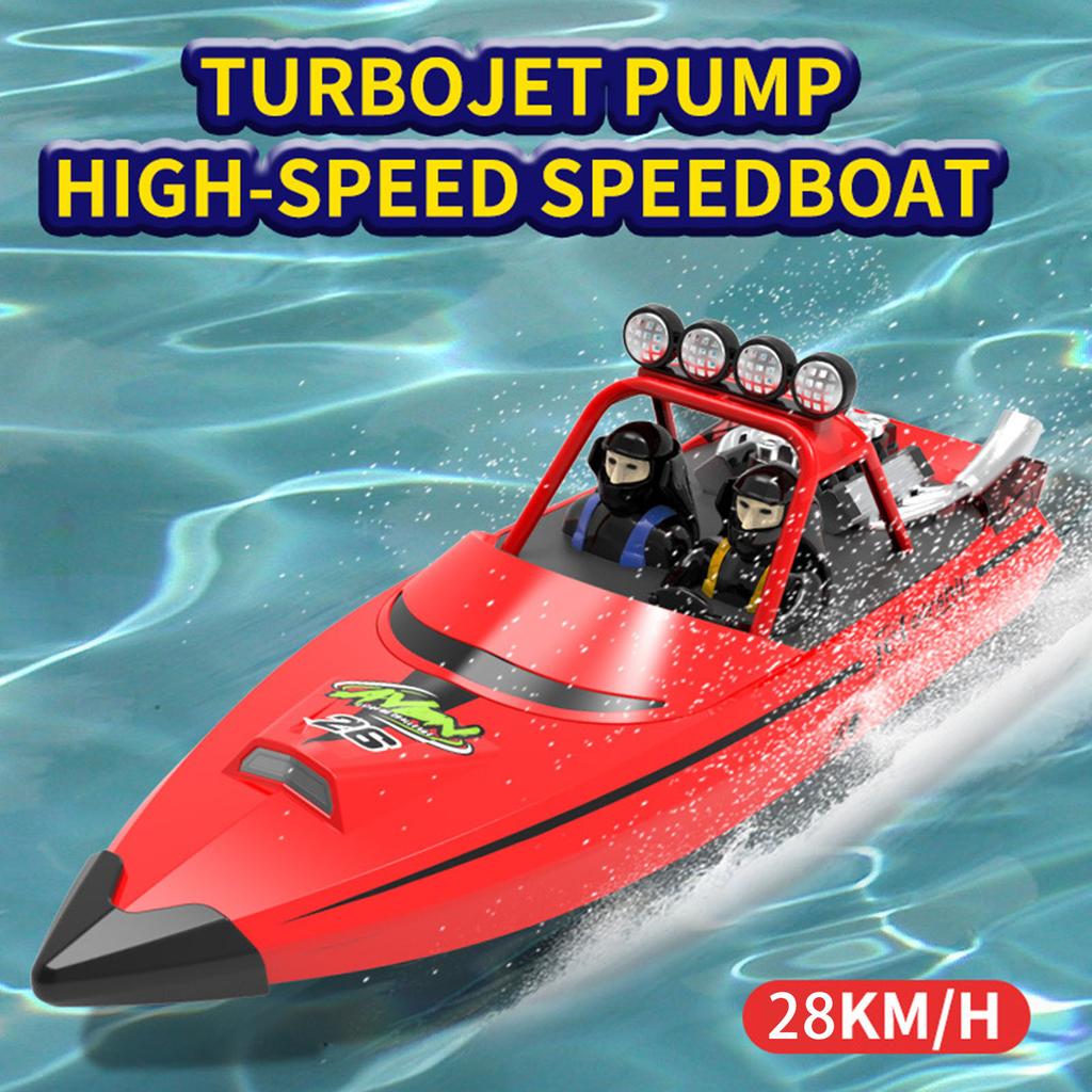 Remote Control Boat 2.4GHz 28km/h Remote Control Ship Toy Gift for Kids Adults Boys Low Battery