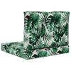 Outdoor Sofa Cushion Set 2 pcs Leaf Pattern Polyester