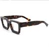 Reading Eyewear Blue Light Rectangular Oversized Spectacle Unisex Transparent Blocking Acetate Presbyopic Square Presbyopic Thick Clear Fashiona
