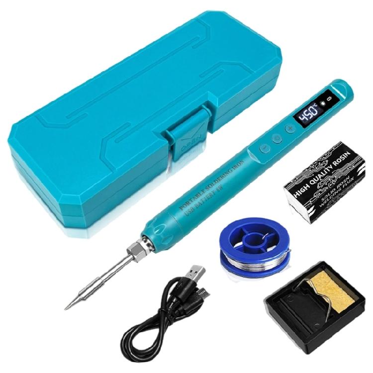 USB Intelligent Electric Soldering Iron 200-450℃ Rapid Heating Soldering Pen Digital Display Carrying Case Adjustable