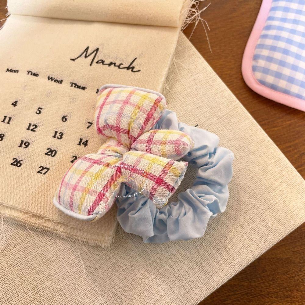 Korean Style Sweet Hair Ring Ponytail Holder Polka Dot Hair Tie Bowknot Hair Rope  Hair Accessory