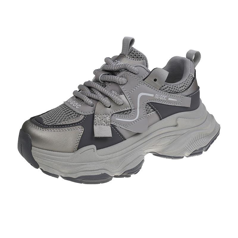 Dad Shoes Women's Autumn and Winter New Velvet Thick-soled Heightening Sports Shoes Versatile Casual Little White Shoes Warm Cotton Shoes