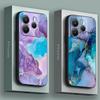 Phone Case for Xiaomi Redmi 15C 14C 12C 13C 4G Redmi Note 15 14 13 12 11 10 Pro Plus 5G Cover Watercolor Abstract Marble Pattern