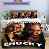 Chucky'S Lucky Adventure Print 3Pcs Bedding Setduvet Cover With 2 Bedropillowcase Home Birthday Gift