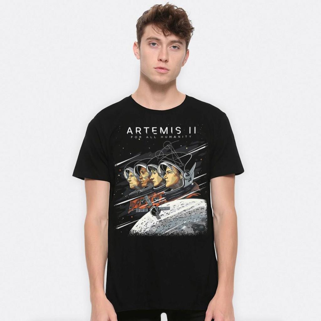 Artemis II For All Humanity NASA T-Shirt, Men's and Women's Sizes (NSS-134520)