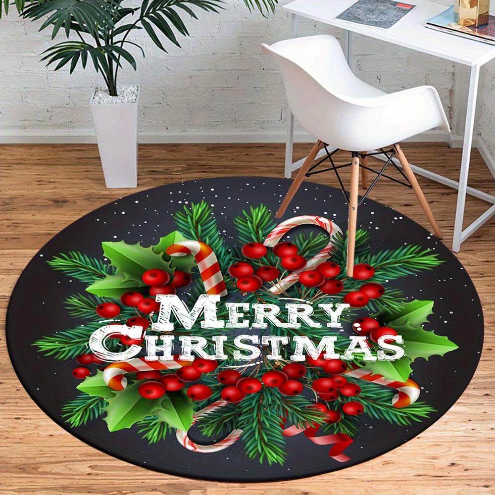 

1pc Retro 2232394818 Pattern Round Floor Mat, Non-slip for Living Room Bedroom Chair Carpets Home Decor Gifts, Home Decor Room Decor Outdoor 80cm by 80cm