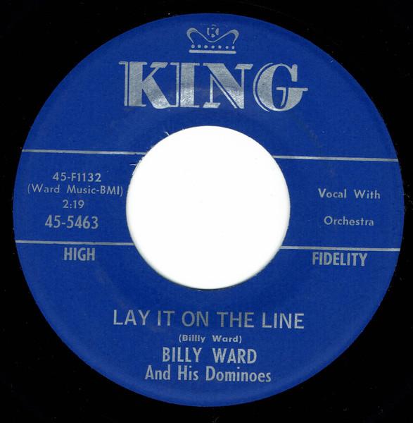 

7-дюймовая пластинка BILLY WARD & HIS DOMINOES - Lay It On The Line 455463 King Records 1961 США Рок Б/У