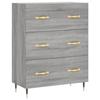 VidaXL Buffet Sonoma Grey 69.5x34x90 Cm Engineered Wood 827834