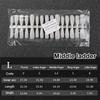 300 Pcs/Bag Fake Nail Tips Matte Coverage Transparent False Nails Tips Gel Nails Extension Diy Practice Nail Tool