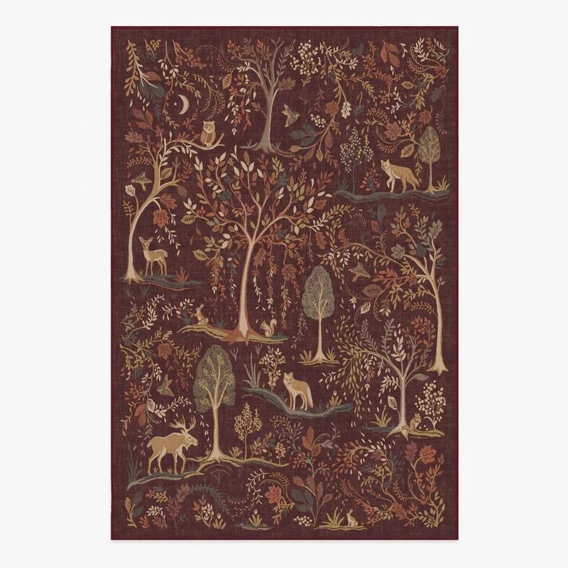 Luxury Retro Green Carpet Non Slip Washable Vintage Living Room Kitchen Bedroom Mat Mechanical Washable Hallway Floor Area Rug