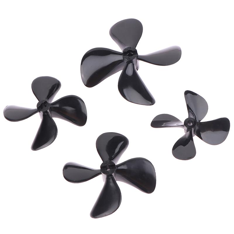 2Pcs 4Mm Rc Boat Four Blades Paddle Positive/Reverse Boat Propeller High Strength Screw D50/55/60/70Mm