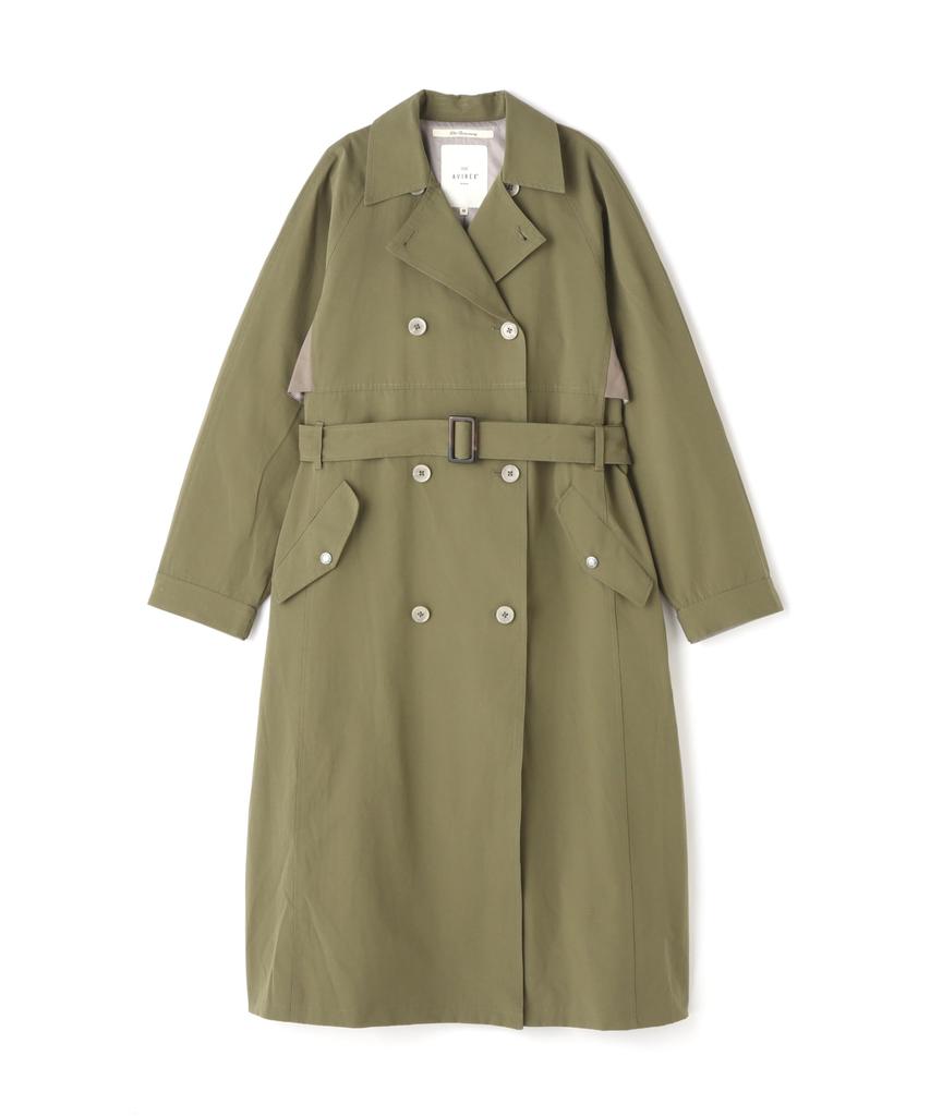AVIREX COLOR SCHEME TRENCH COAT Women's M 310 Olive 783-5154601