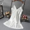 Sexy Home Dress Ladies for Women Silk Satin Lace Nightdress Skirt Nightwear Sleepwear