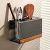 Large Capacity Suction Cup Chopstick Box Wall Mounted Chopstick Cage Kitchen Storage Rack  for Home