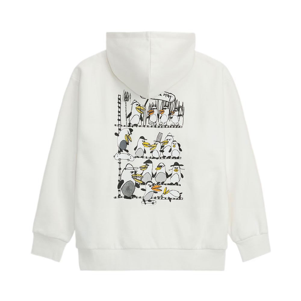 Vans X Riroo Artist Collection Comfortable Casual Hoodie Women hoodies White VN000SPVFS8