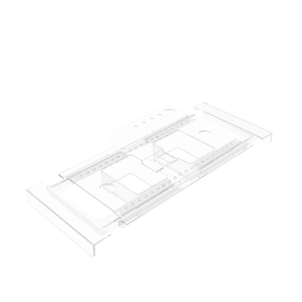 Punch-free Fish Tank Storage Rack Durable Retractable Tool Holder  Landscape Bracket прозрачный