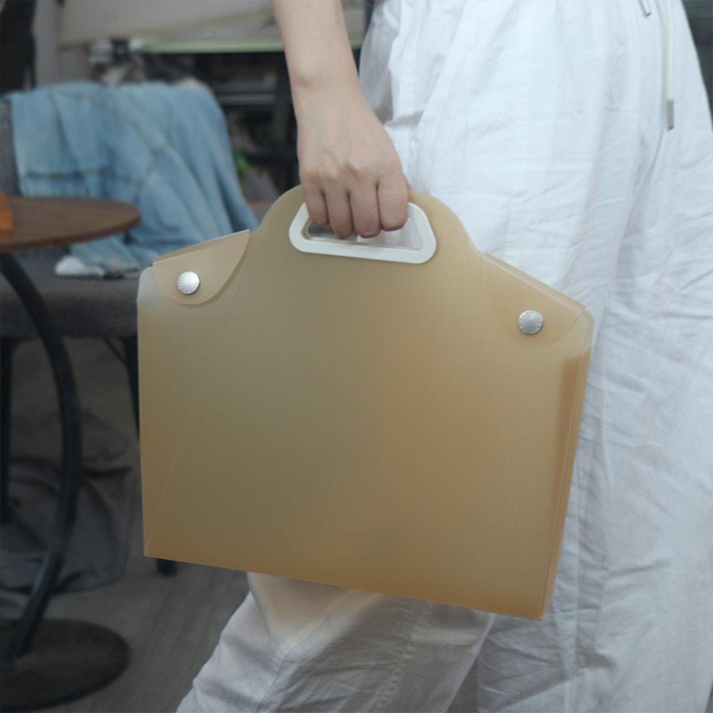 Waterproof Clear Project Folders Portable Organization File Storage Bag Data Bags Office Supplies