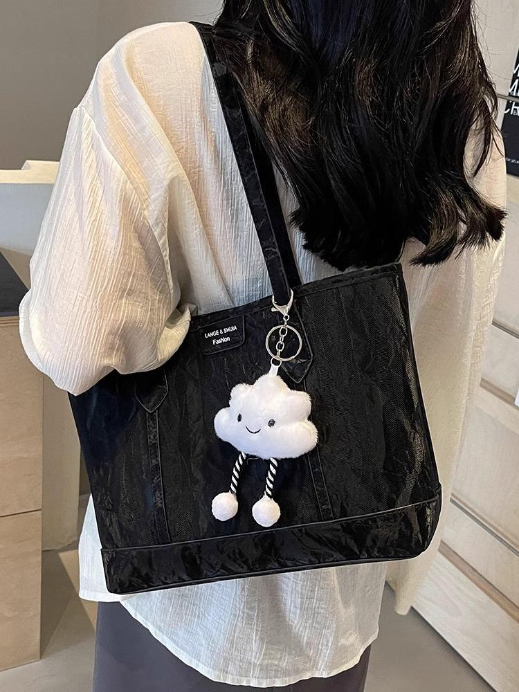 This Year's Popular Bag Women's Large-capacity 2025 New Casual Simple Shoulder Bag Versatile Class Commuter Tote Bag